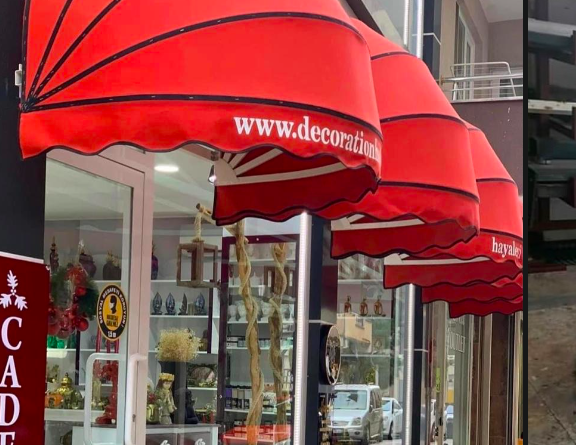 Bodrum dekoratif karpuz tente uygulaması