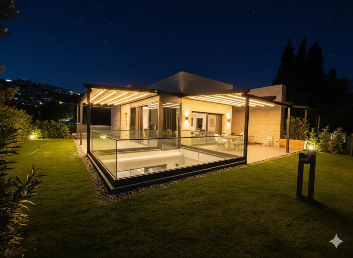 Pergola aydınlatma seçenekleri